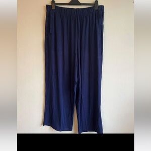 Universal Standard wide-legged navy pants